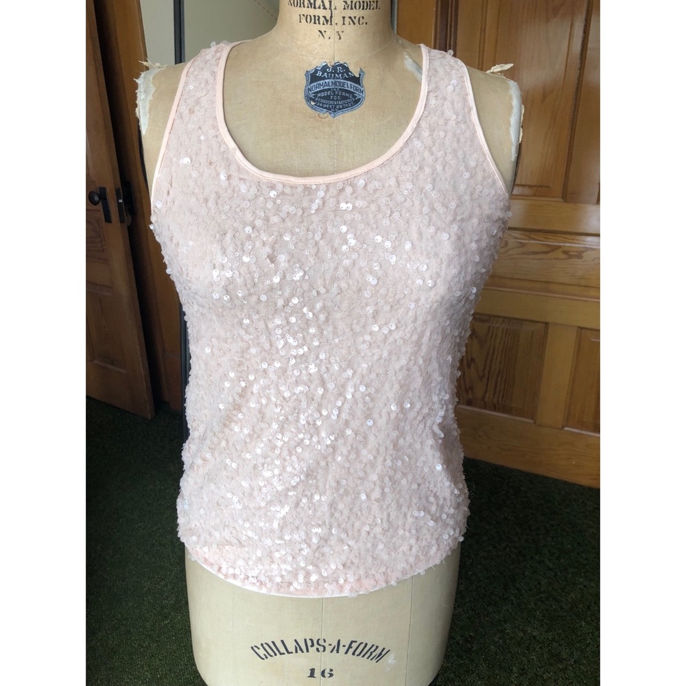 Forever 21 peach sparkle top